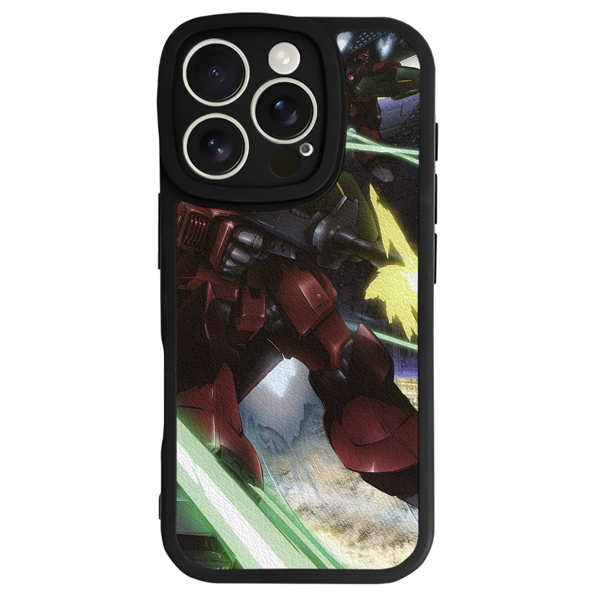 （画像用） 機動戦士ガンダム Mobile Suit Gundam 【iPhone 16シリーズ対応】シリコンスマホケース（レザー調） 材質：シリコン